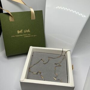 Two-tone chain necklace 20”